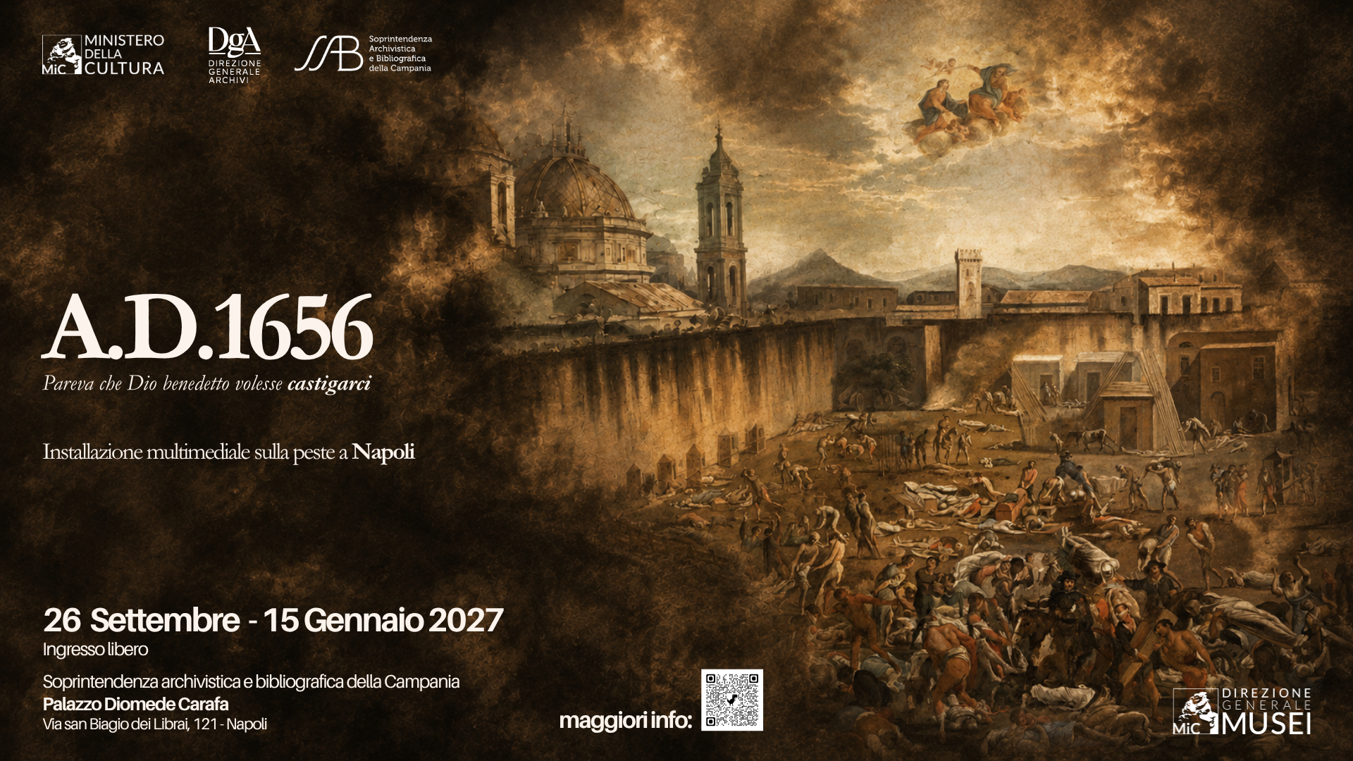 Mostra "A.D. 1656 Pareva che Dio benedetto volesse castigarci. La voce della Cronaca de’ Bianchi nella tela di Micco Spadaro"